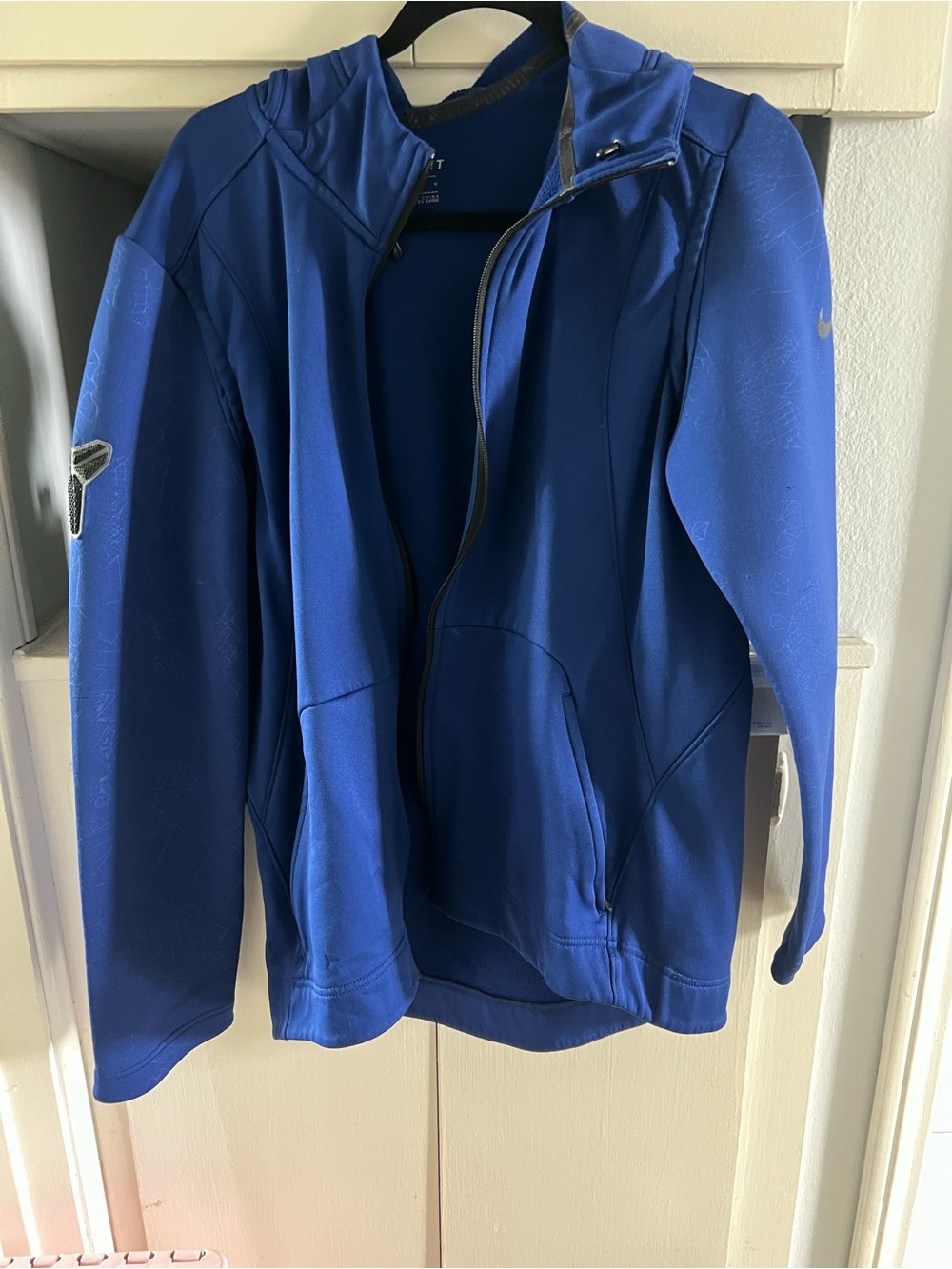 2016 Nike Kobe Bryant Therma-Fit Zip Up Hoody Jacket Blue Mamba Python sz Medium